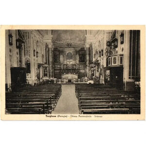 Torgiane (Perugis) Chiesa Parrocchiale Interno Italy Postcard